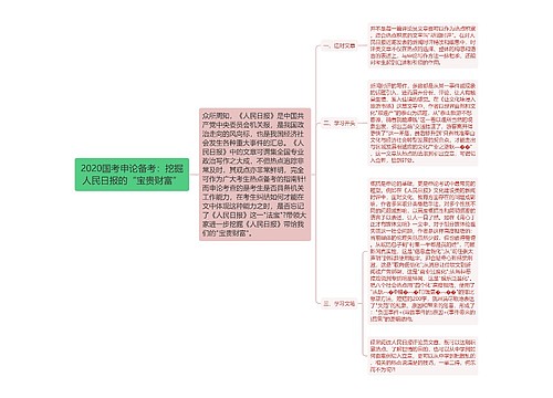 2020国考申论备考：挖掘人民日报的“宝贵财富”