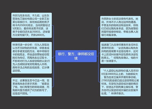 银行、警方、律师都没招续