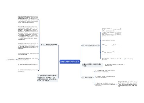 企业法人委托书公证范本