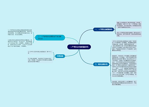 一户两宅会被强拆吗