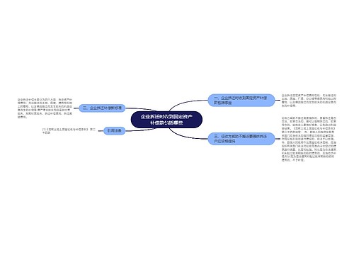 企业拆迁时收到固定资产补偿款包括哪些