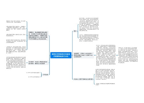 律师们对刑事责任年龄是否需要降低进行讨论