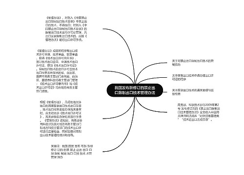 我国发布新修订的禁止出口限制出口技术管理办法