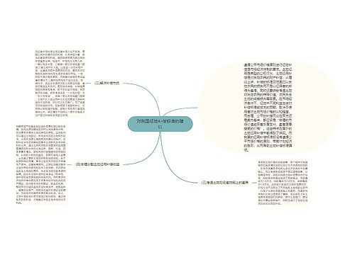 对我国征地补偿标准的建议