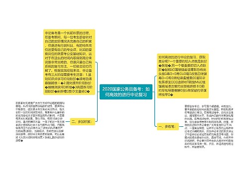 2020国家公务员备考：如何高效的进行申论复习