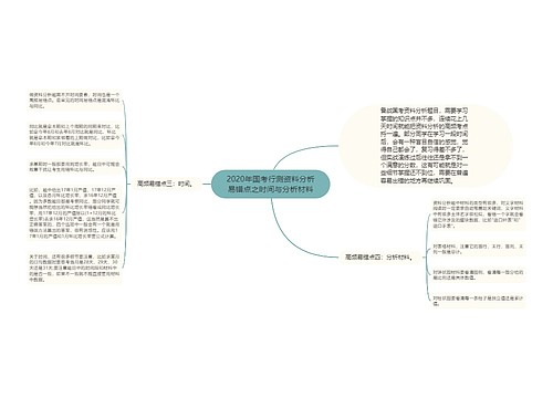 2020年国考行测资料分析易错点之时间与分析材料