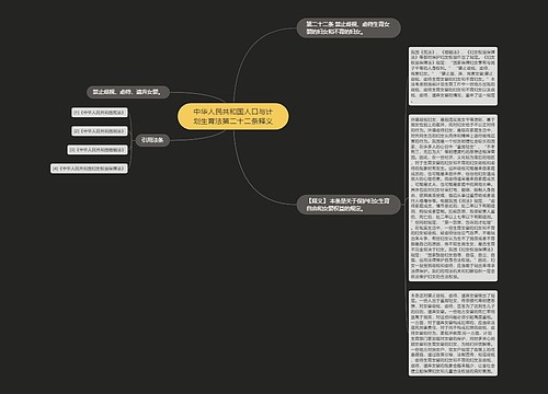 中华人民共和国人口与计划生育法第二十二条释义