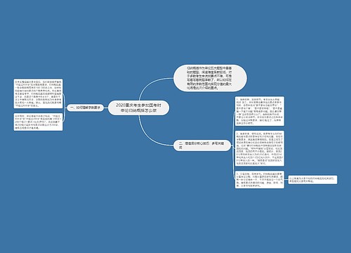 2020重庆考生参加国考时申论归纳概括怎么做