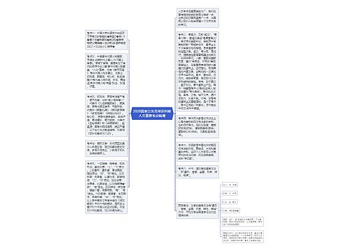 2020国家公务员常识判断人文重要考点梳理