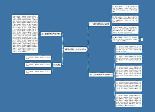 通信线路占地补偿标准