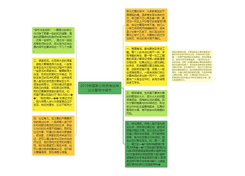 2019年国家公务员考试申论文章写作细节