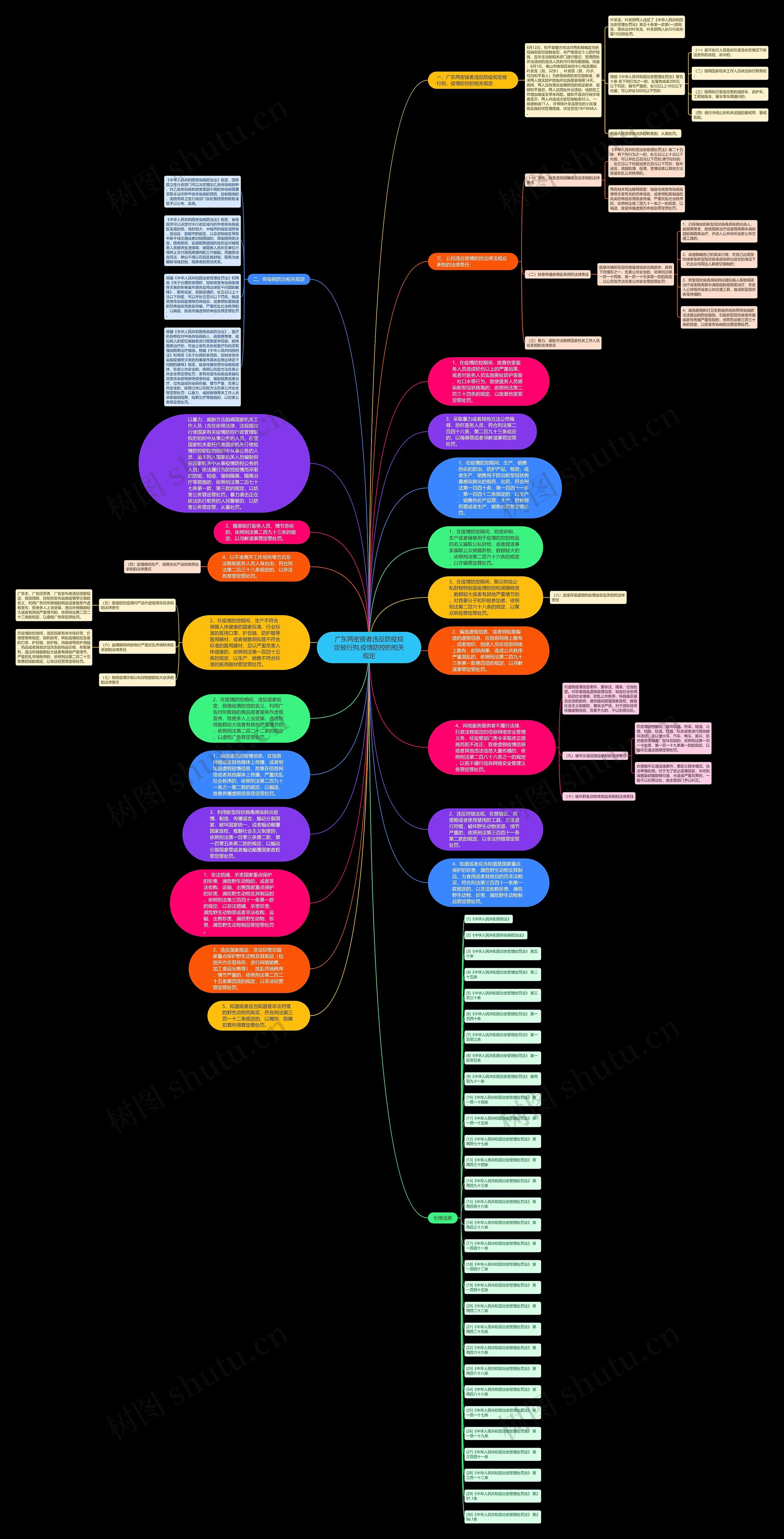 广东两密接者违反防疫规定被行拘,疫情防控的相关规定思维导图
