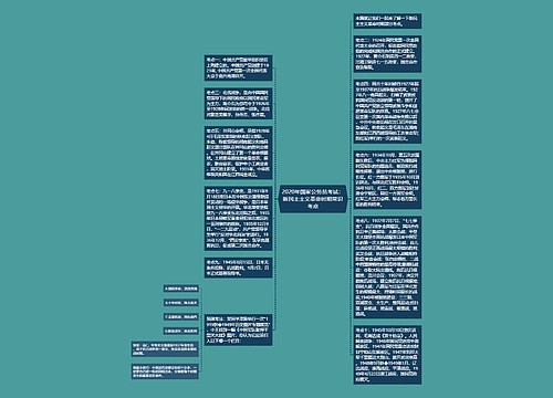 2020年国家公务员考试：新民主主义革命时期常识考点