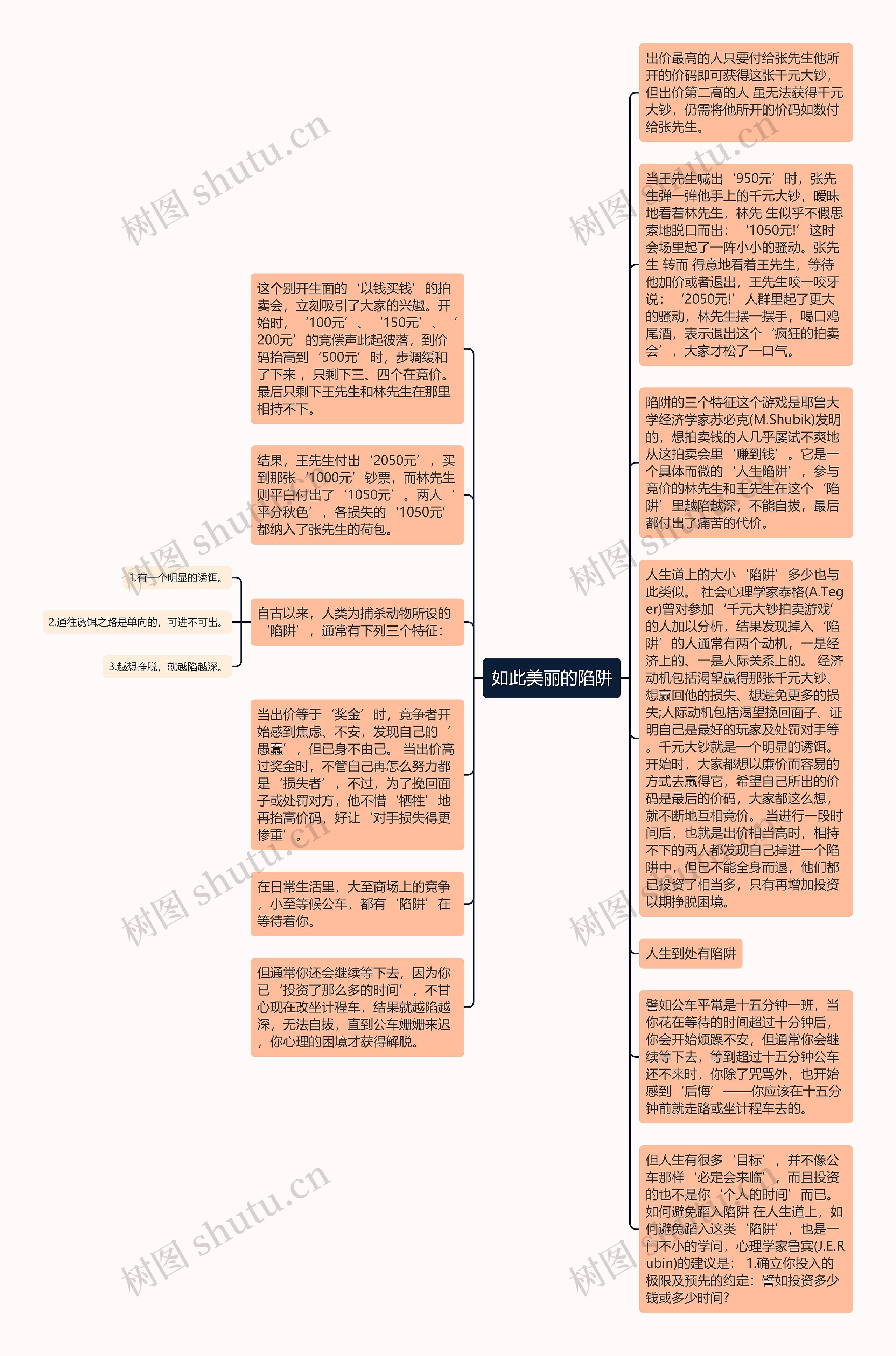 如此美丽的陷阱思维导图