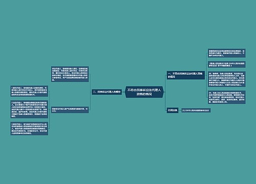 不符合民事诉讼法代理人资格的情况