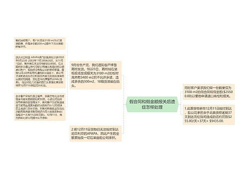 假合同和假金额报关后遗症怎样处理