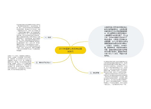 2019年国家公务员考试面试技巧