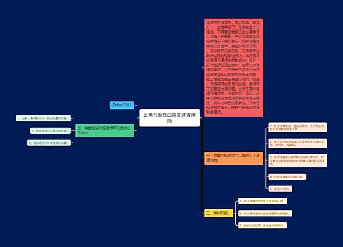 正确判断是否需要聘请律师