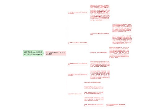 城市更新引入合作意向企业、合作企业的法律服务