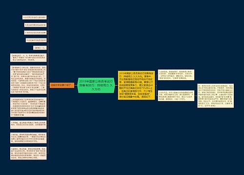 2019年国家公务员考试行测备考技巧：持续用力 久久为功