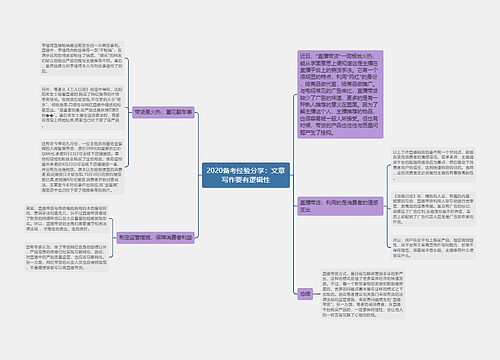 2020备考经验分享：文章写作要有逻辑性