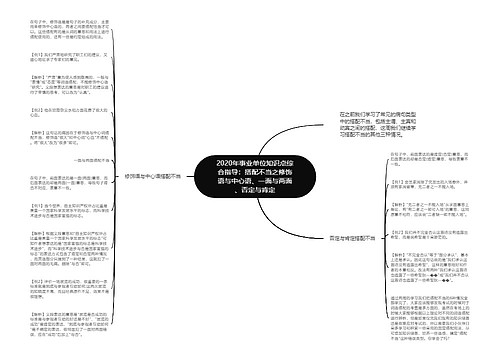 2020年事业单位知识点综合指导：搭配不当之修饰语与中心语、一面与两面、否定与肯定