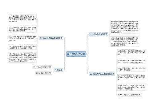 什么是指令性安置