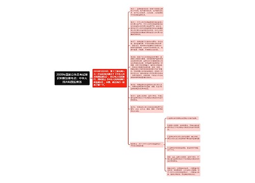 2020年国家公务员考试常识判断法律考点：中华人民共和国监察法