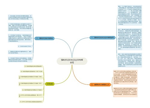 强制拆迁的执法主体有哪些呢