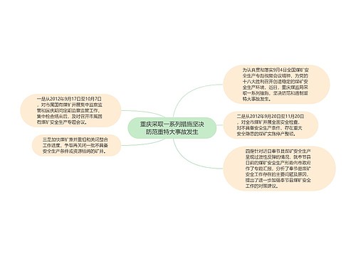 重庆采取一系列措施坚决防范重特大事故发生