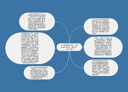 2019国考面试热点：扶贫资金趴在账上“睡大觉”，何以扶贫？