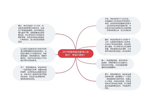 2019年国考面试备考心态技巧：考场不再怕！