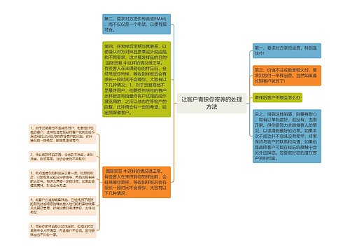 让客户青睐你寄养的处理方法