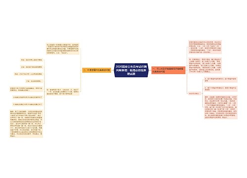 2020国家公务员考试行测判断推理：梳理必然性推理试题
