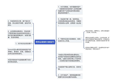 寄样品需要注意细节