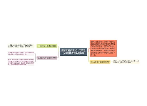 国家公务员面试：无领导小组讨论应避免的误区