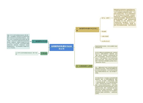 违规建筑拆除通知书应该怎么写