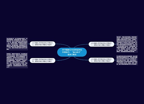 2019国家公务员考试申论作答技巧：“核心技术”是找寻要点