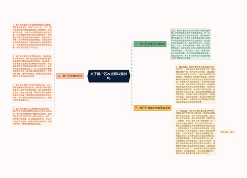 关于棚户区改造可以强拆吗