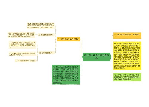 盐（南）征字[2012]第01号