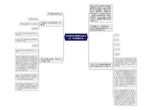 2020国考行测资料分析公式：平均值增长率