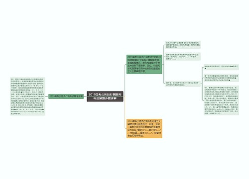 2019国考公务员行测数列构造解题步骤详解