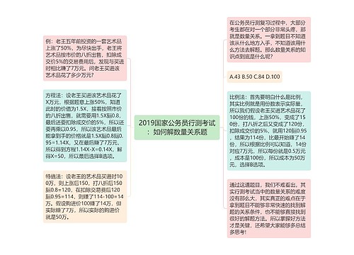 2019国家公务员行测考试：如何解数量关系题