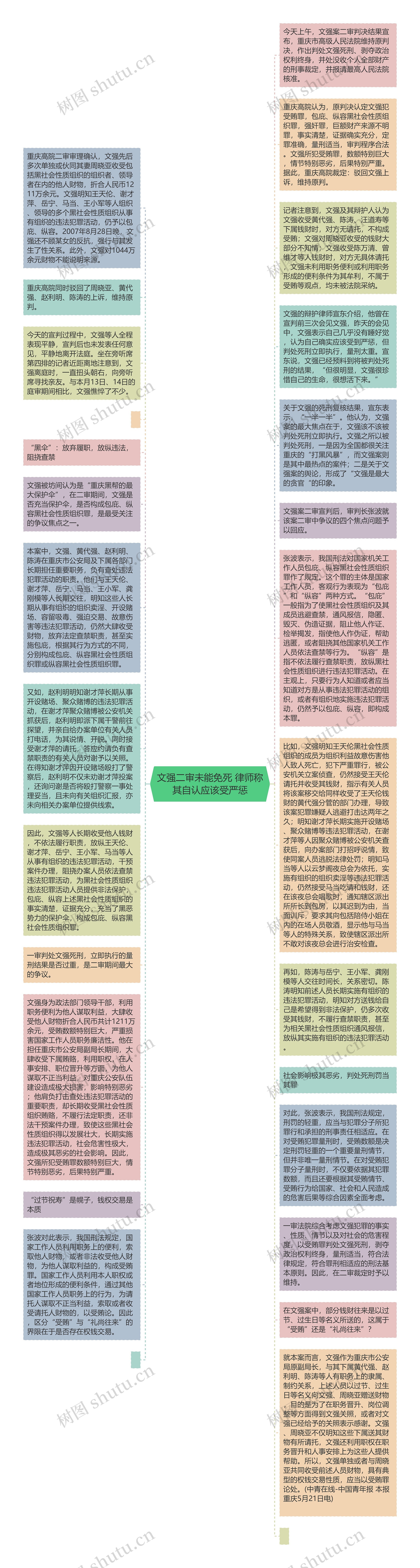 文强二审未能免死 律师称其自认应该受严惩思维导图