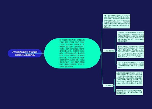 2019国家公务员考试行测答题技巧之数量关系