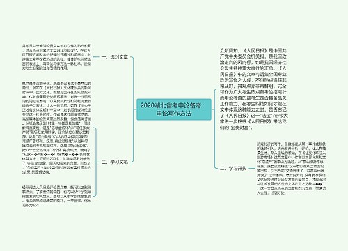 2020湖北省考申论备考：申论写作方法