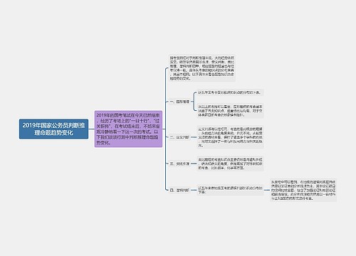 2019年国家公务员判断推理命题趋势变化