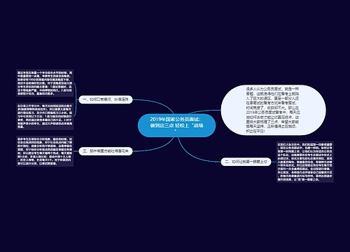 2019年国家公务员面试：做到这三点 轻松上“战场”