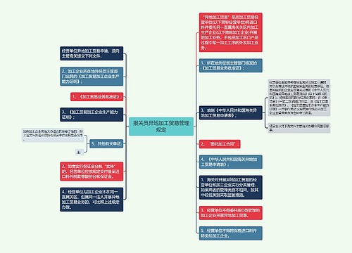 报关员异地加工贸易管理规定