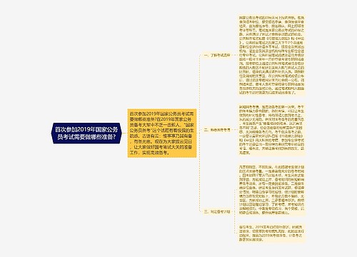 首次参加2019年国家公务员考试需要做哪些准备?